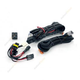 DTP LED Driving Light Wiring Loom Harness Kit With 2-Way Splitter