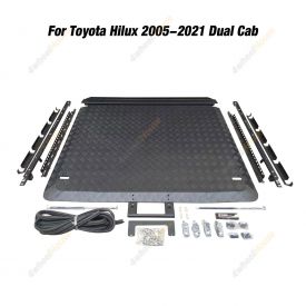 4X4FORCE HD Aluminium Hard Lid Cover for Toyota Hilux 2005-2021 Dual Cab Ute