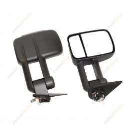 Pair Door Mirror Black Electric Signal Light On Cover for Holden Rodeo Colorado