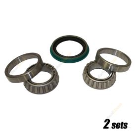 2x Front Wheel Bearing Kit for Ford Bronco F100 F150 4.1 4.9 5.7 5.8L 4WD 77-96