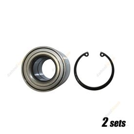 2 Sets 4X4FORCE Front Wheel Bearing Kit for Iveco Daily 35S13 92kW RWD MT 2.8L