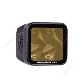 Ironman 4x4 40W Bright Cube Spot Beam LED Cube Light 81x75mm each Amber ILED80BA