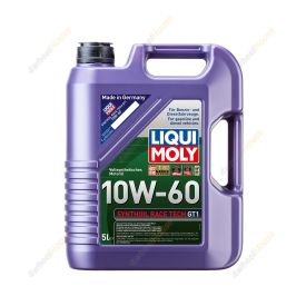 Liqui Moly Fully Synthetic Race Tech GT1 10W-60 Engine Oil 5L 8909