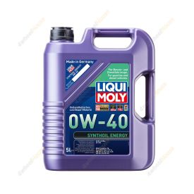Liqui Moly Fully Synthetic Energy 0W-40 Engine Oil 5L 9515