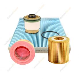 Wesfil 4WD Filter Service Kit for Ford Everest UA Ranger PX T6 PX2 PX3 Round Air