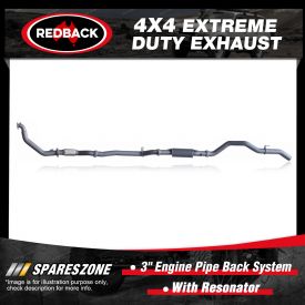 Redback 4x4 Exhaust with Resonator for Toyota Landcruiser 1HD-T/1HD-FT/1HD-FTE