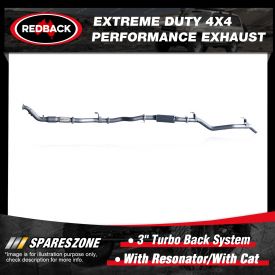 Redback Performance Exhaust Resonator with cat for Toyota Landcruiser 79 1VD-FTV
