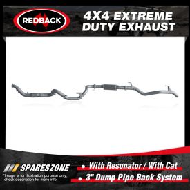 Redback 4x4 Exhaust with Resonator with cat for Toyota Landcruiser 78 1HD-FTE Manual