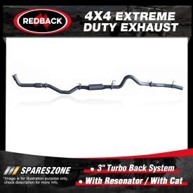 Redback 4x4 Exhaust with Resonator with cat for Toyota Landcruiser 100 1HD-FTE 00-07