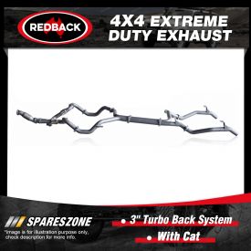 Redback 4x4 Exhaust with cat for Toyota Landcruiser 79 1VD-FTV manual 03/07-on