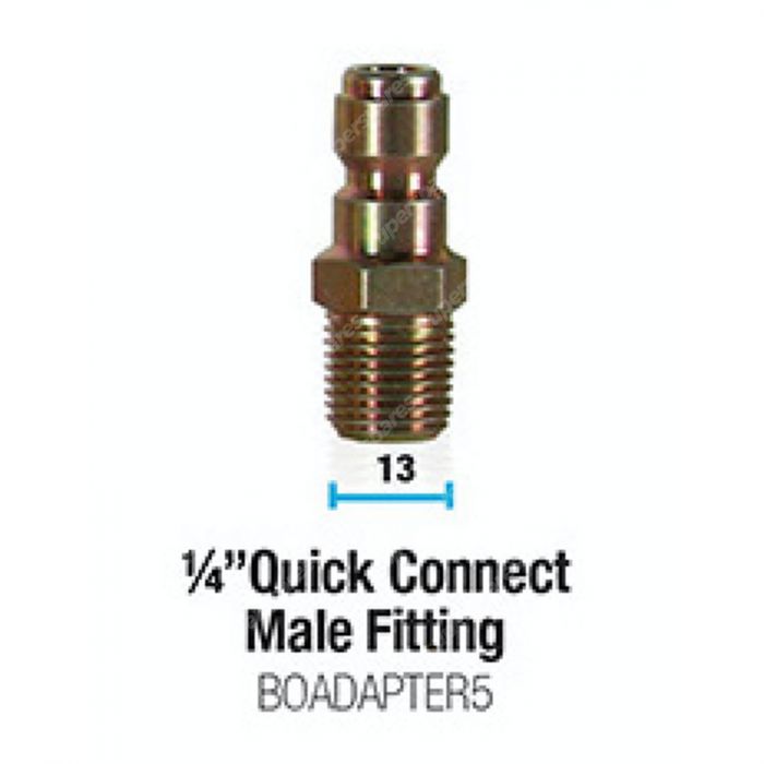 Bowden's Own Snow Blow Cannon 1/4 Quick Connect Male Fitting Adapter