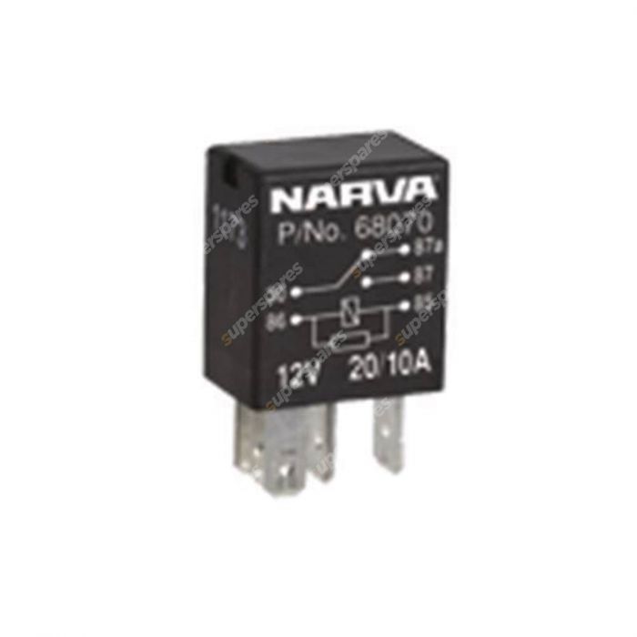 Narva 12 Volt 5 Pin Micro Change Over Relay - 68070BL