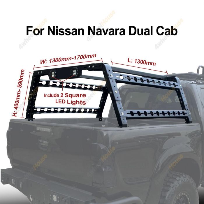 Ute Tub Ladder Rack Multifunction Steel Carrier Cage for Nissan Navara