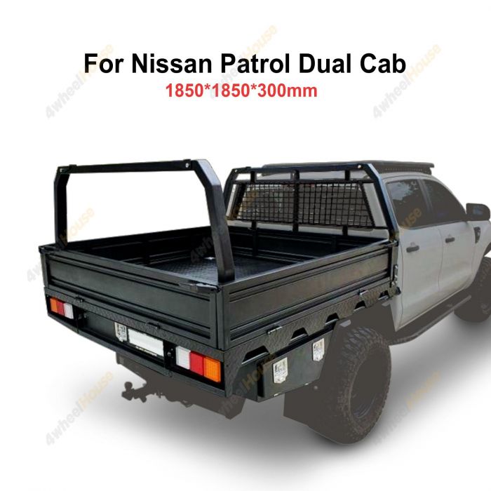 4X4FORCE Heavy Duty Steel Tray 1850x1850x300mm for Nissan Patrol Dual Cab