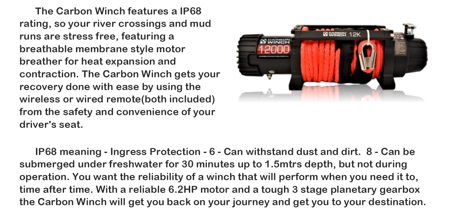 4WD Carbon 12K Electric Winch 